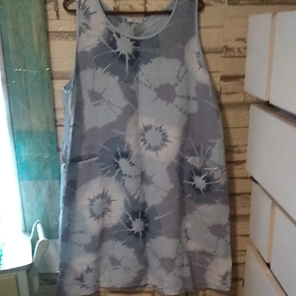 Eileen Fisher Dresses & Skirts - Eileen Fisher Blue Tie-Dye Midi Dress
